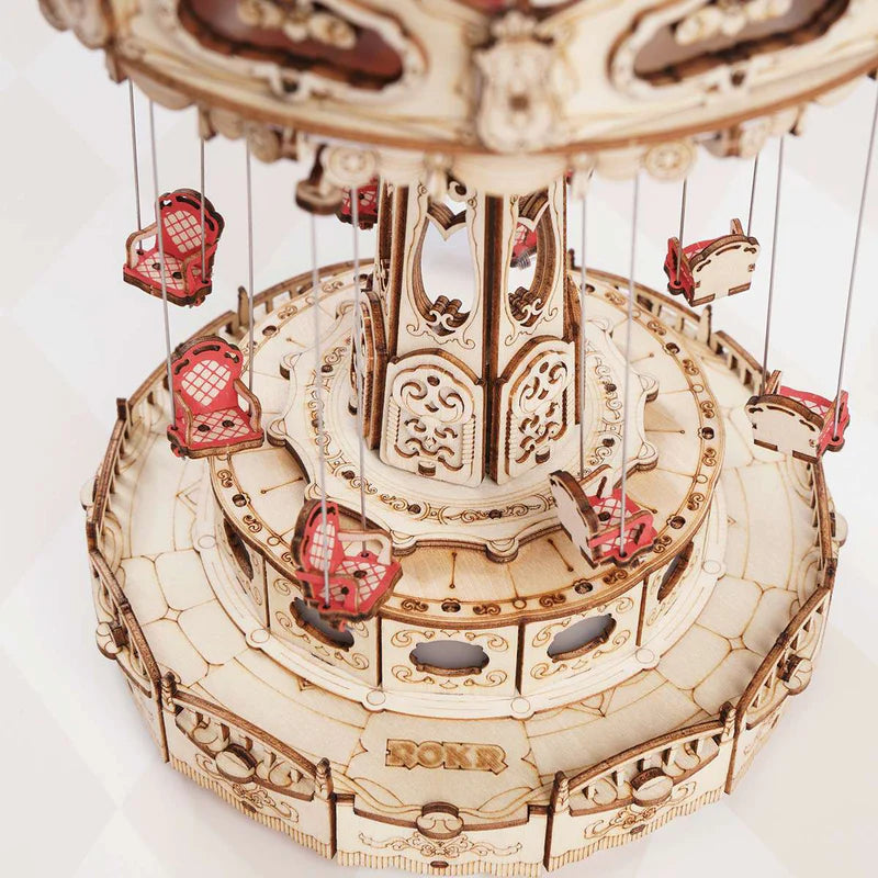 Magischer Swing Ride Musikbox 3D Holzpuzzle