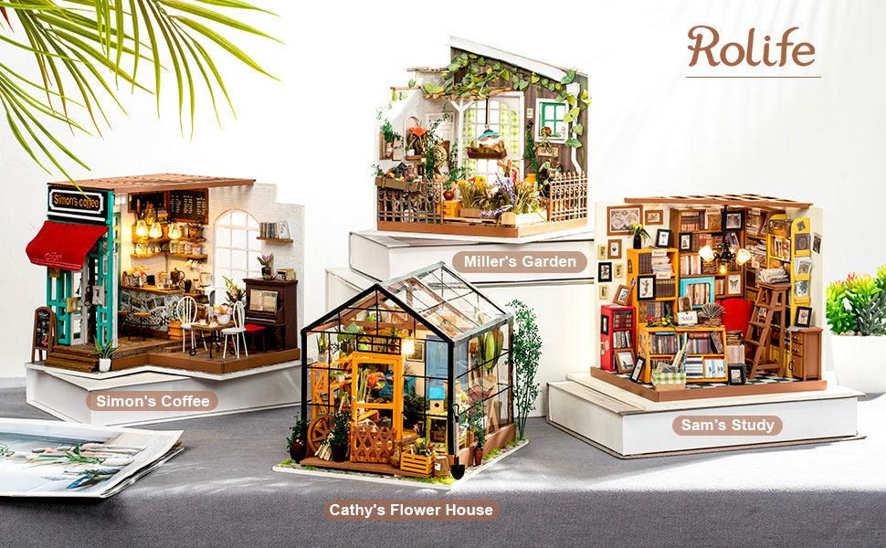 Miniatur Puppenhaus DIY – Handgemachtes Holzmodell zum Basteln