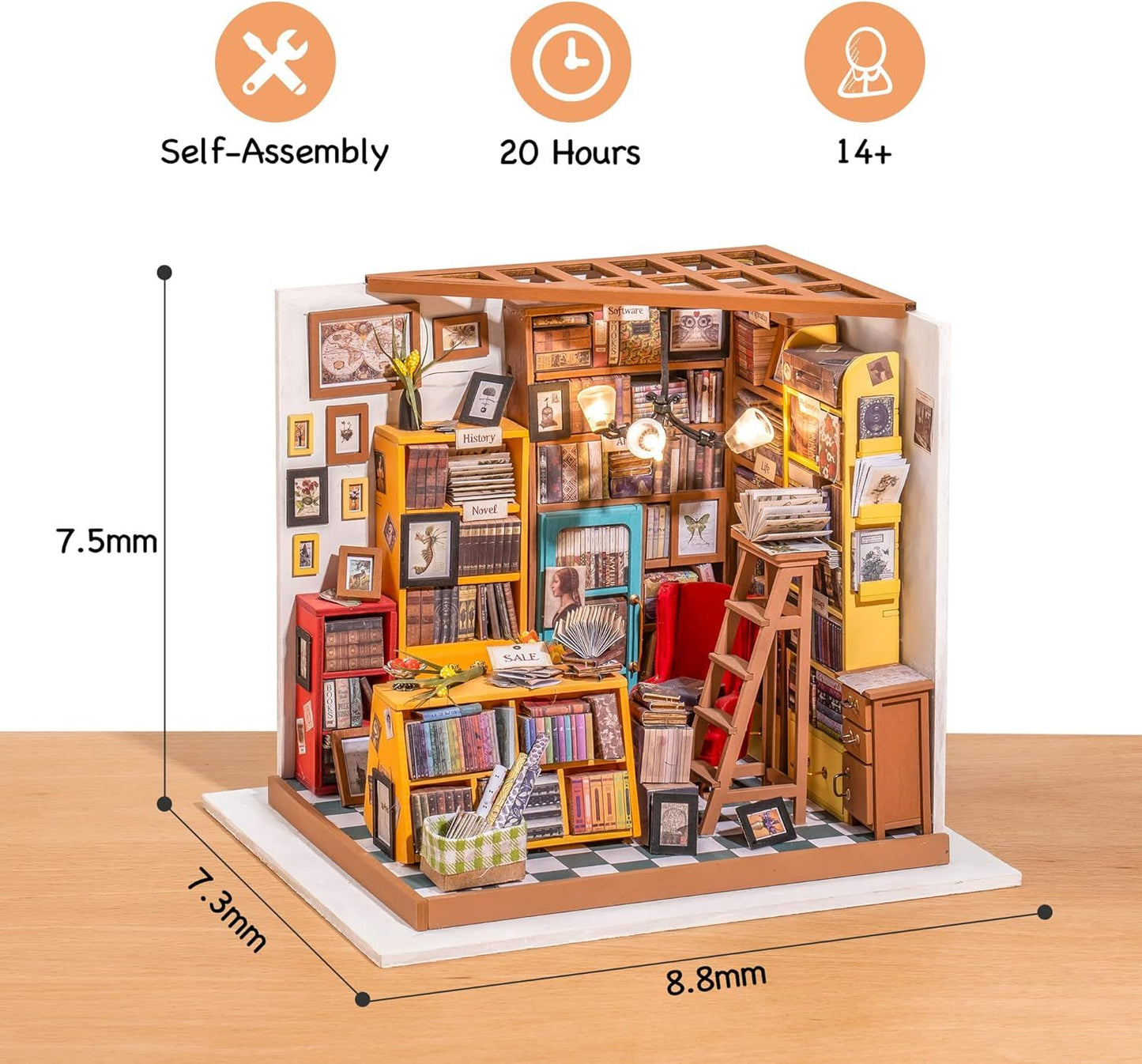 Miniatur Puppenhaus DIY – Handgemachtes Holzmodell zum Basteln