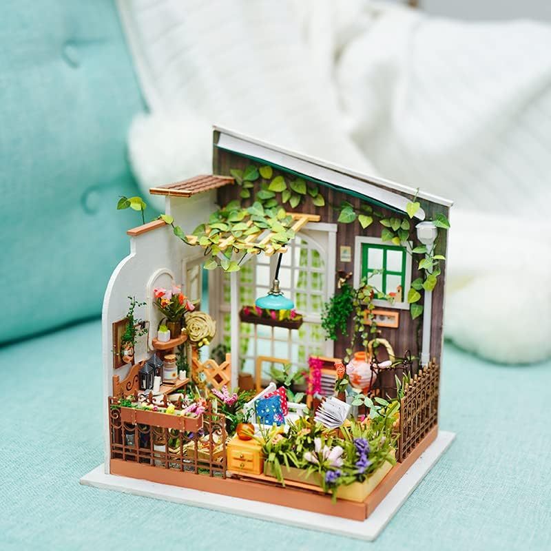 Miniatur Puppenhaus DIY – Handgemachtes Holzmodell zum Basteln