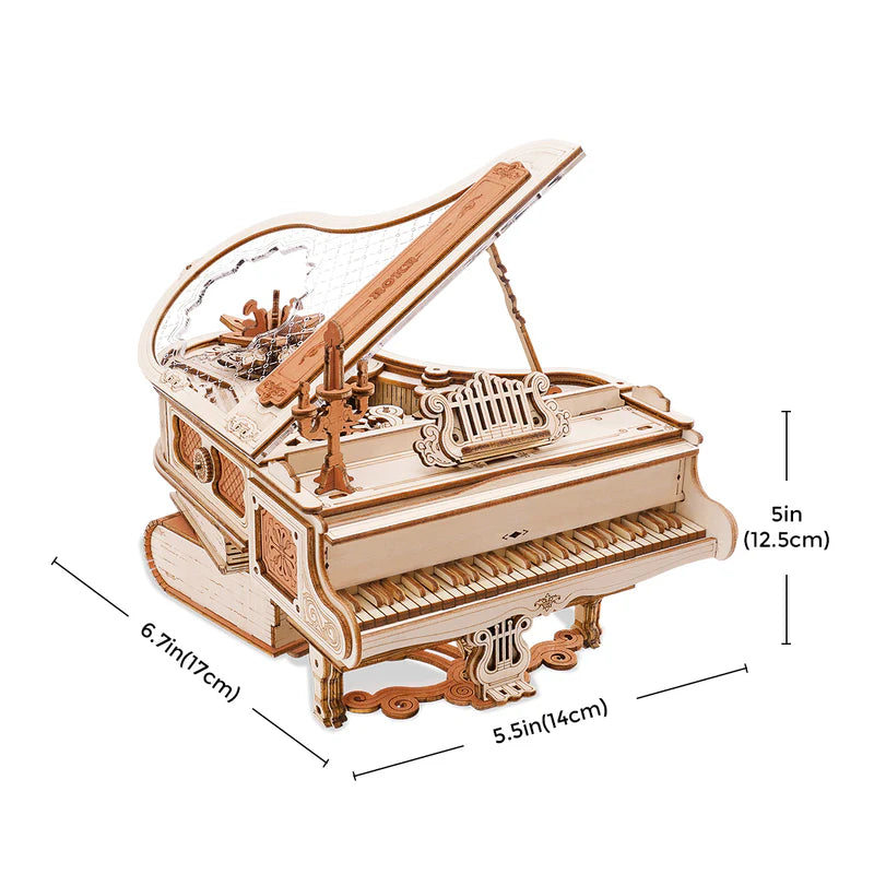 Magisches Musik-Piano 3D Puzzle mit Zahnrädern & Melodie
