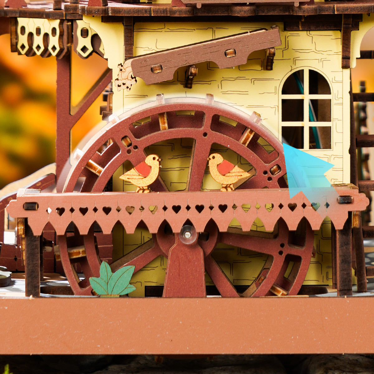 Guguklu Waldhaus-Uhr (3D Holzbausatz)