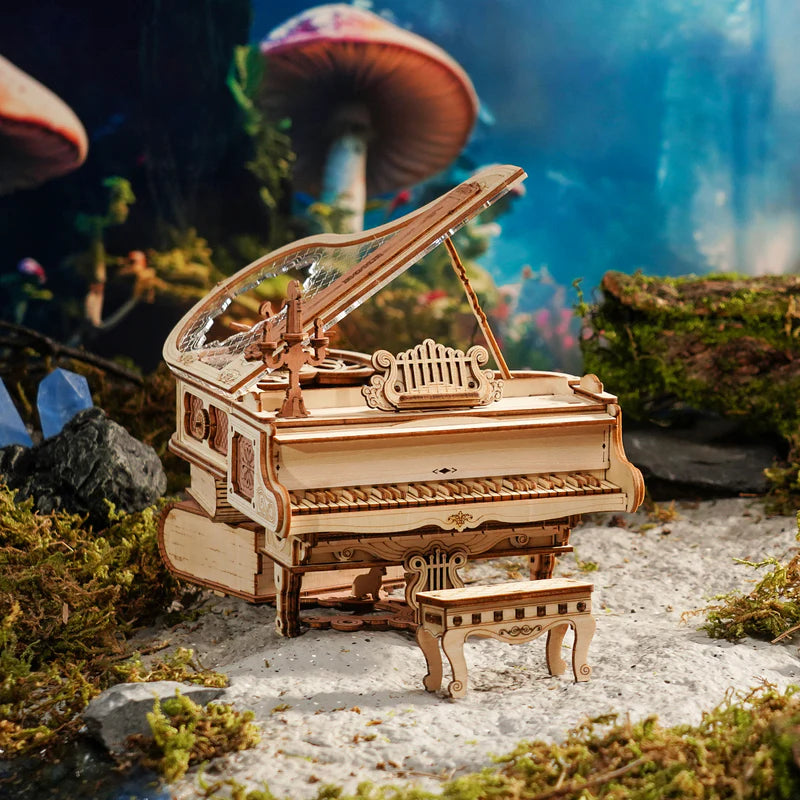 Magisches Musik-Piano 3D Puzzle mit Zahnrädern & Melodie
