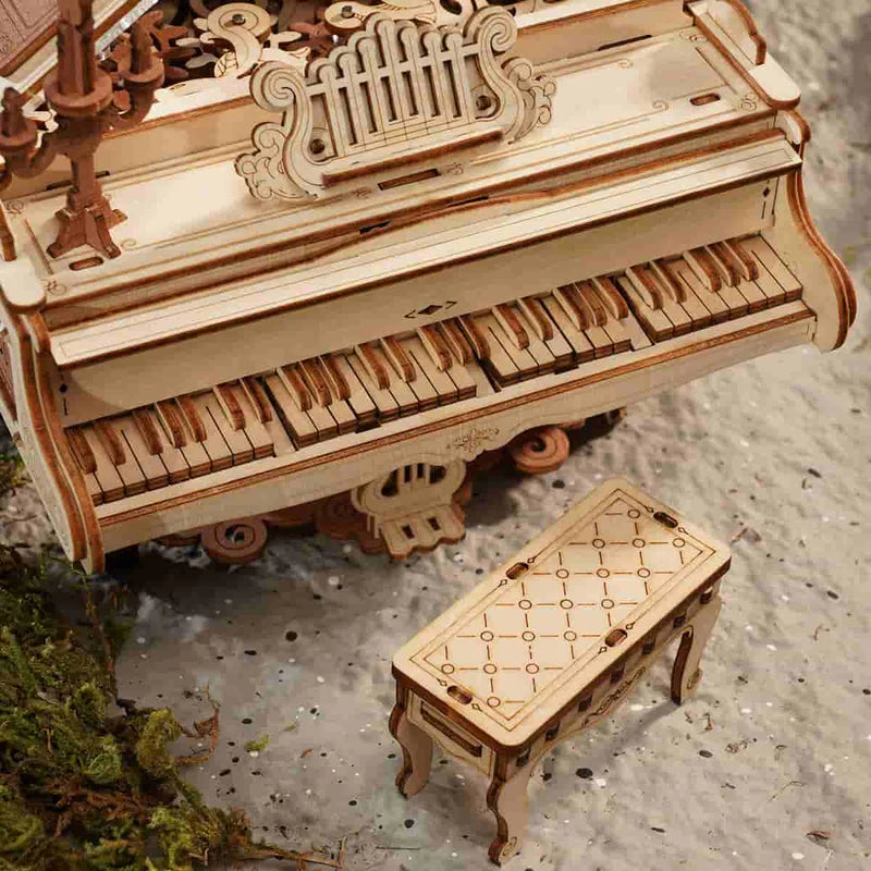 Magisches Musik-Piano 3D Puzzle mit Zahnrädern & Melodie