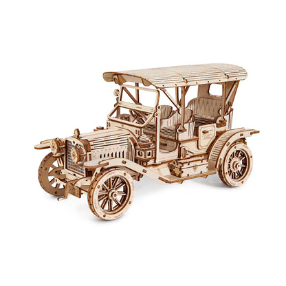 3D Holzauto Modellbausatz - Vintage Auto DIY Bausatz aus Holz für Erwachsene und Kinder