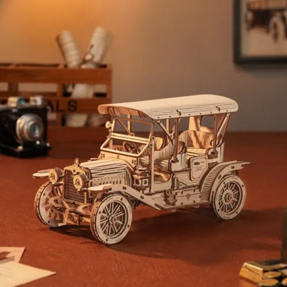 3D Holzauto Modellbausatz - Vintage Auto DIY Bausatz aus Holz für Erwachsene und Kinder