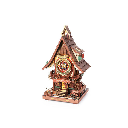 Guguklu Waldhaus-Uhr (3D Holzbausatz)